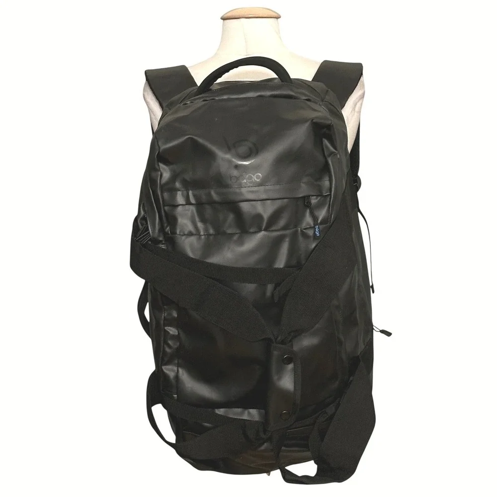 Bago Black Convertible Duffle Backpack Water Resistant Travel Gym Bag 22in